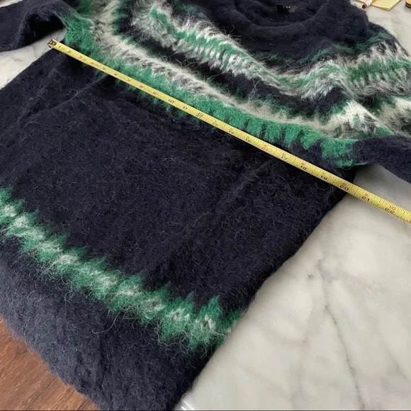 J. Crew Black and Green Crewneck Sweater - Picture 8 of 8